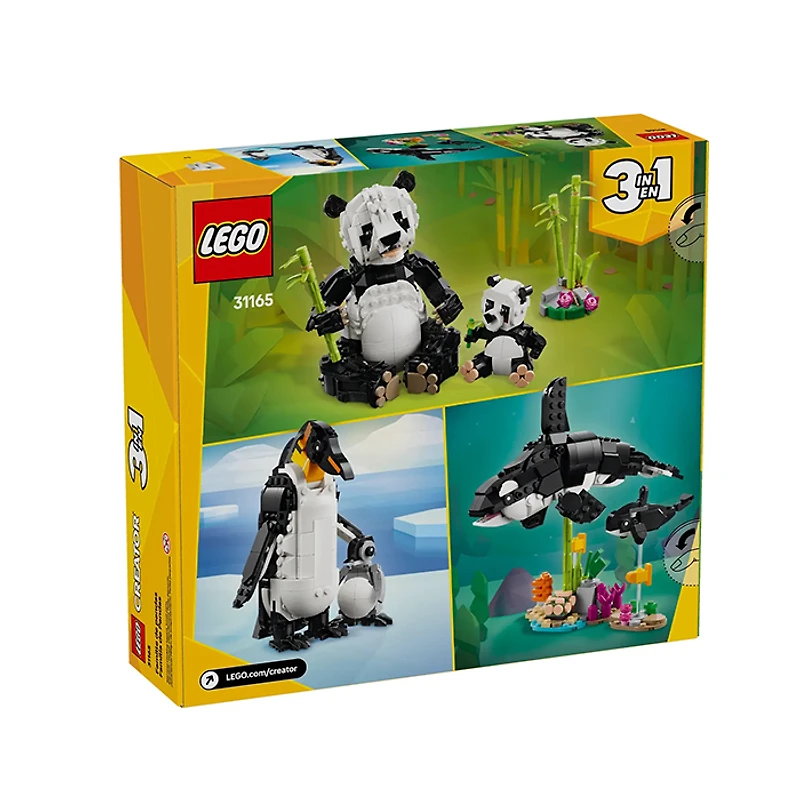 LEGO Creator 3 In 1 Wild Animals Panda Family 626 Pieces