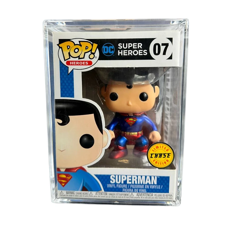 Funko Pop! Superman Metallic Classic #07 Limited Edition Chase