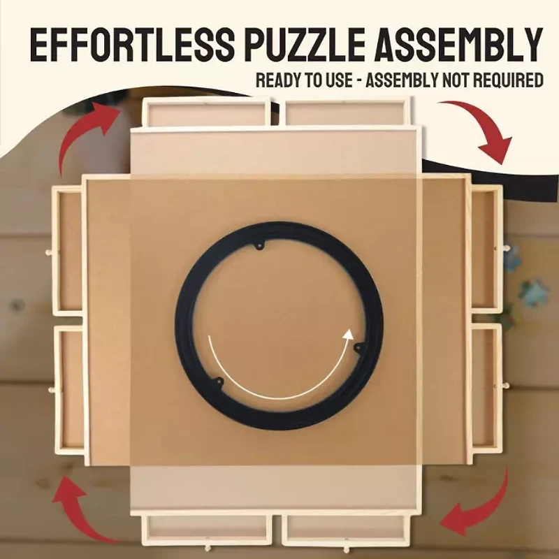 Tradeopia 1500 Pieces Rotating Puzzle Board with Drawers