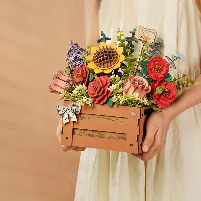 Rowood Wooden Bloom Box DIY 3D Puzzle