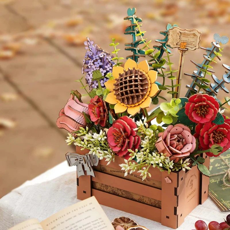 Rowood Wooden Bloom Box DIY 3D Puzzle