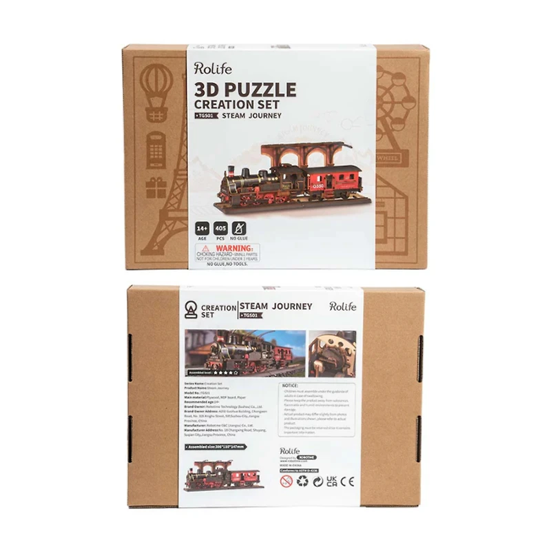 Rolife Steam Journey 3D Wooden Puzzle