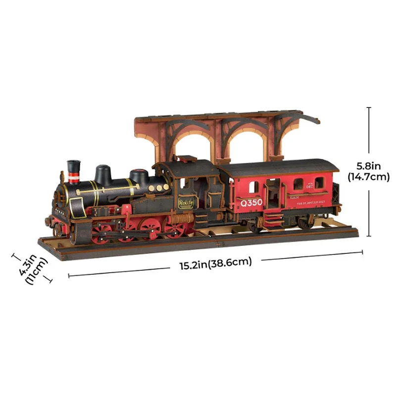 Rolife Steam Journey 3D Wooden Puzzle