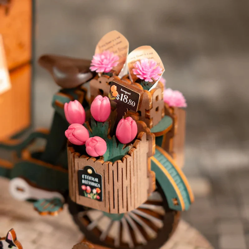 Rolife Blossom Cart 3D Wooden Puzzle