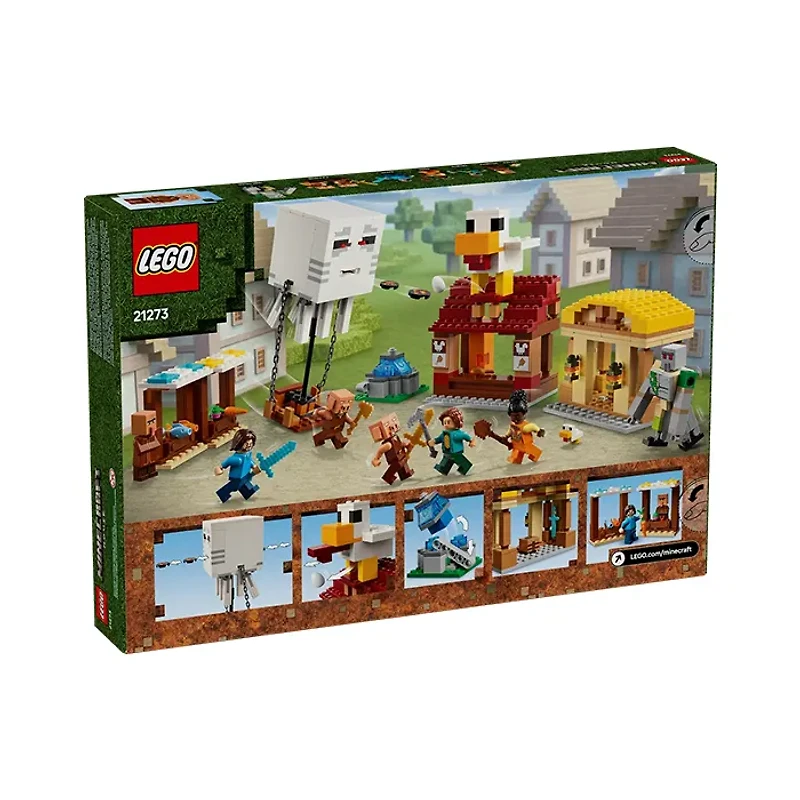 LEGO Minecraft The Ghast Balloon Village Attack 555 Pieces