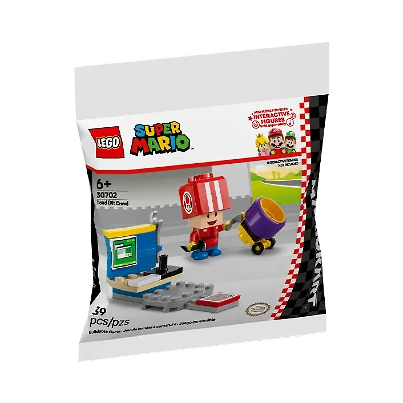 LEGO Super Mario Mario Kart Toad (Pit Crew) 39 Pieces
