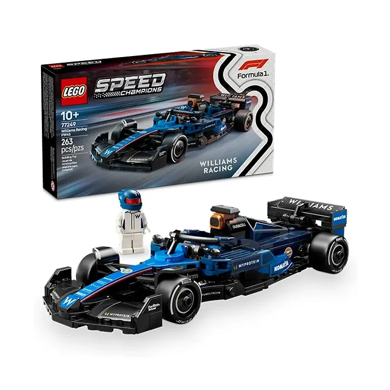 LEGO Speed Champions Williams Racing FW46 F1 Race Car 263 Pieces