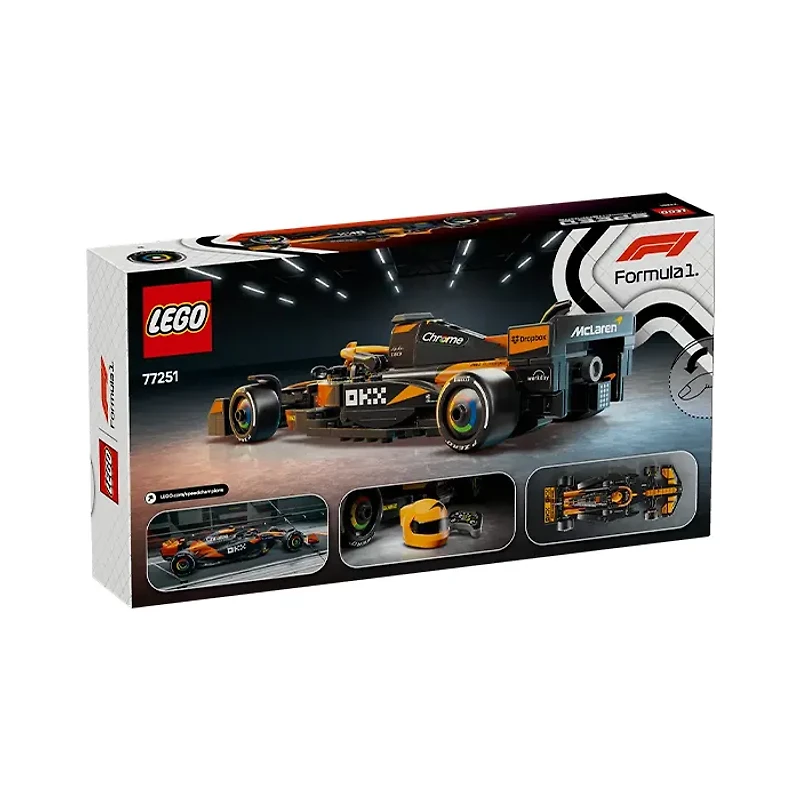 LEGO Speed Champions McLaren F1 Team MCL38 Race Car 269 Pieces
