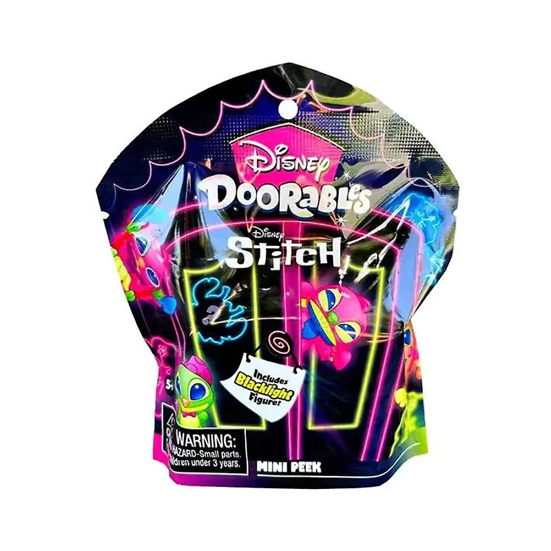 Disney Doorables Blacklight Series Stitch Mystery Pack (Random Pick)