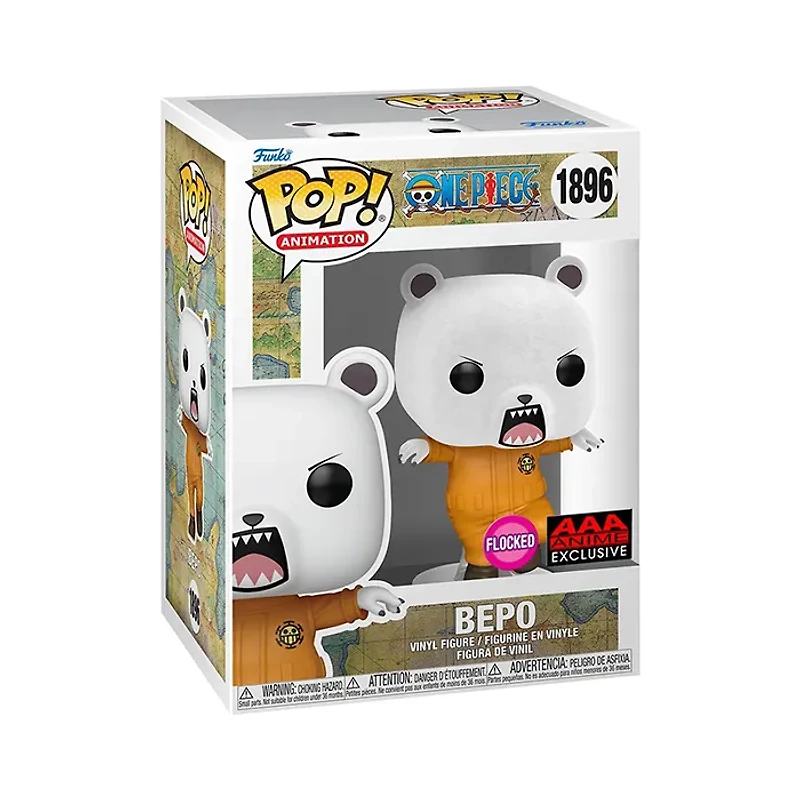 Funko Pop! One Piece Bepo Bear Flocked