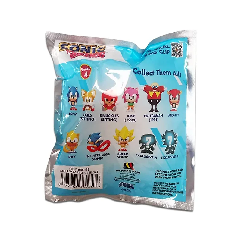 Sonic 3D Foam Bag Clip Series 4 Blind Bag (Random Pick)
