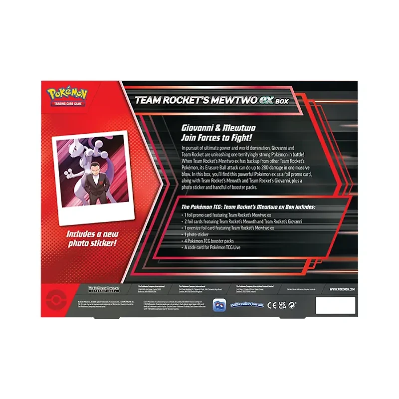 Pokemon TCG Team Rocket’s Mewtwo EX Box