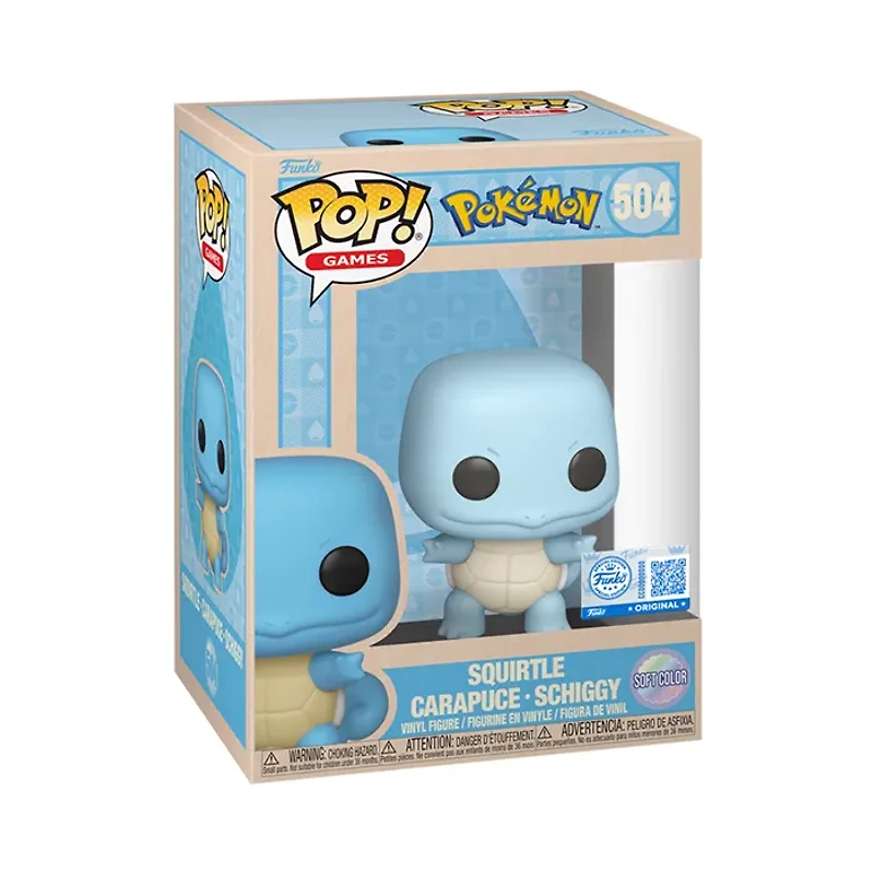 Funko Pop! Games Pokemon Squirtle (Soft Color)