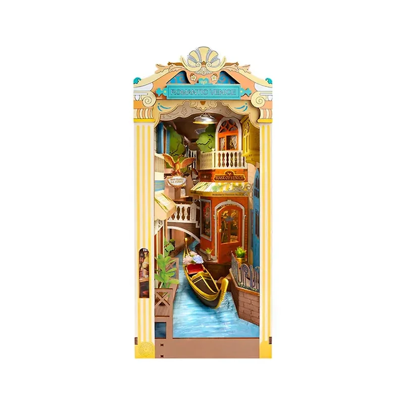Rolife Romantic Venice DIY Book Nook Shelf Insert Kit
