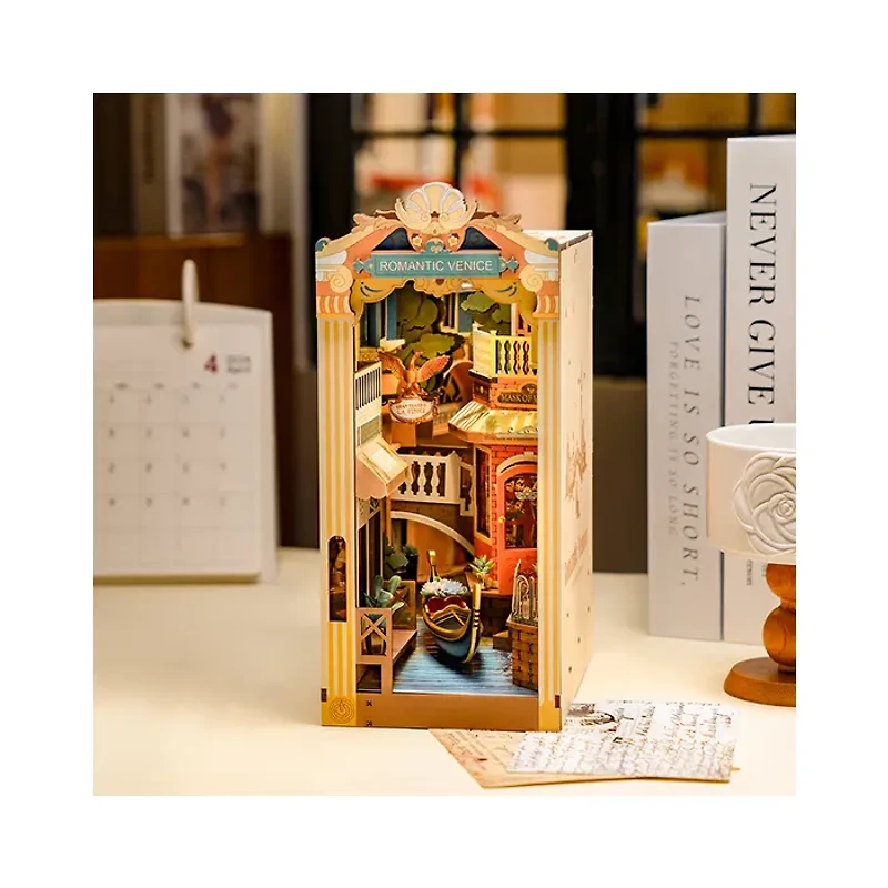 Rolife Romantic Venice DIY Book Nook Shelf Insert Kit