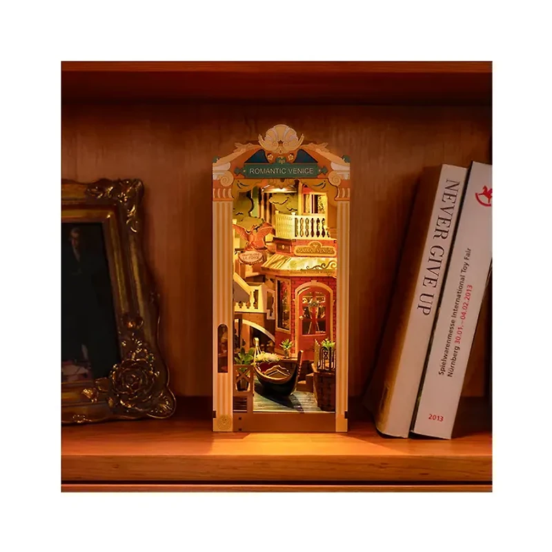 Rolife Romantic Venice DIY Book Nook Shelf Insert Kit