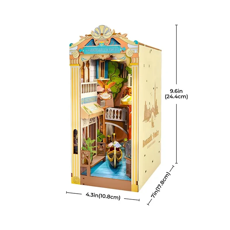 Rolife Romantic Venice DIY Book Nook Shelf Insert Kit