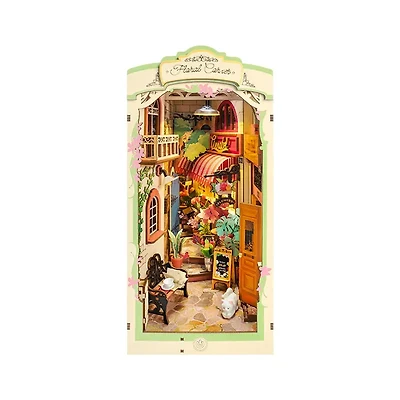 Rolife Floral Corner DIY Book Nook Shelf Insert Kit