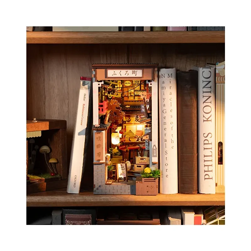 Rolife Sakura Wine Alley DIY Book Nook Shelf Insert