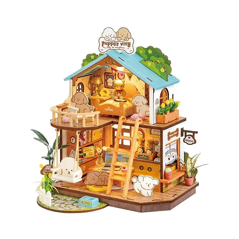 Rolife Puppy’s Cozy Villa DIY Miniature House