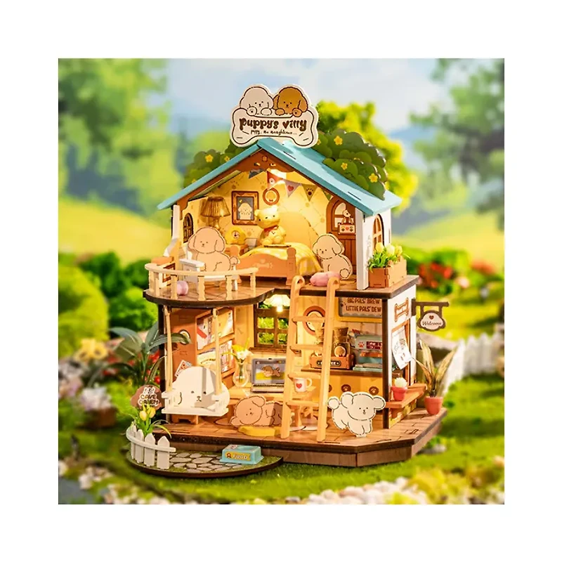 Rolife Puppy’s Cozy Villa DIY Miniature House