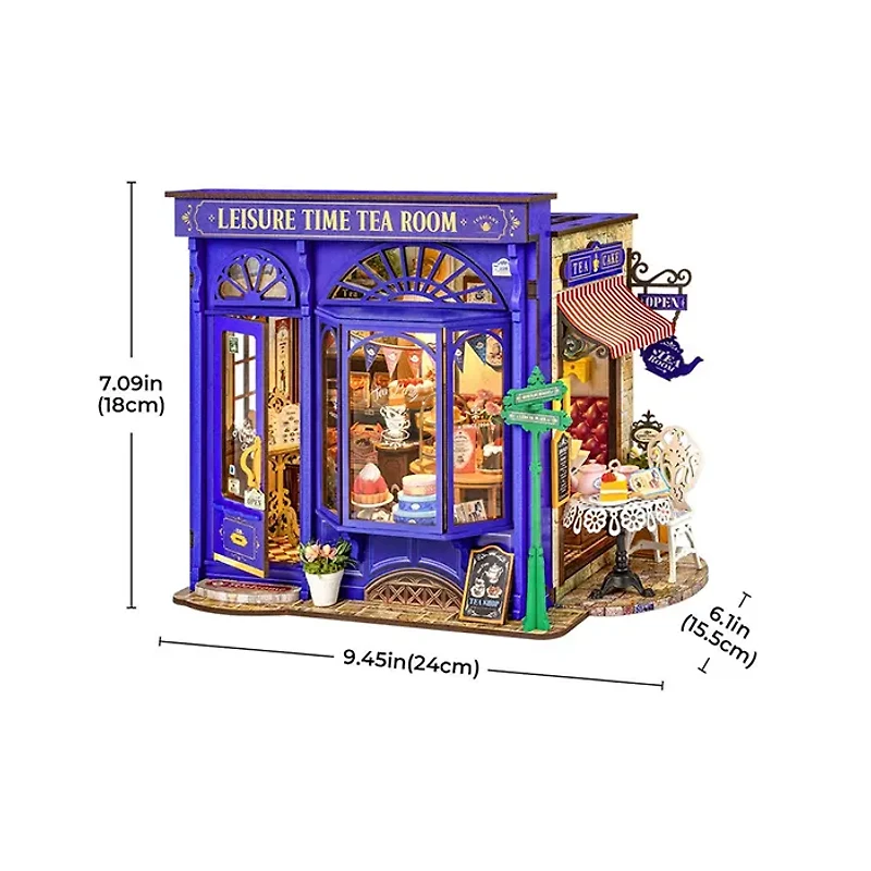 Rolife Leisure Time Tea Room DIY Miniature House