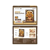 Rolife Golden Sunflower Wall Art 3D Wooden Puzzle