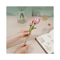 Robotime Pink Tulip DIY Flower 3D Wooden Puzzle