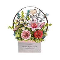Robotime Wooden Flower Basket DIY 3D Puzzle