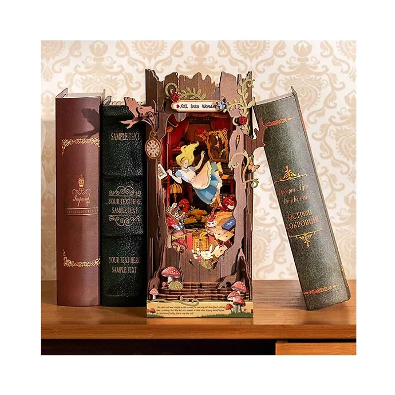 Robotime Alice Adventure DIY Book Nook Shelf Insert