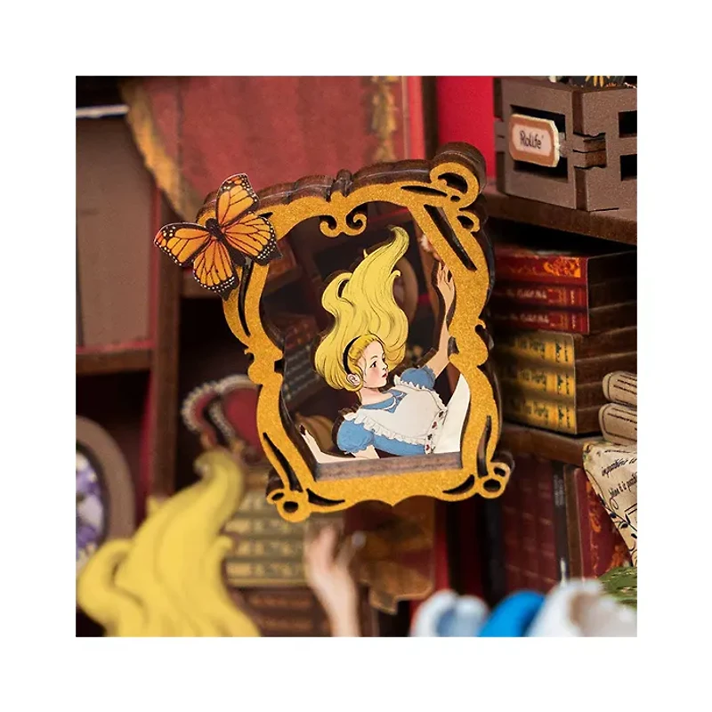 Robotime Alice Adventure DIY Book Nook Shelf Insert