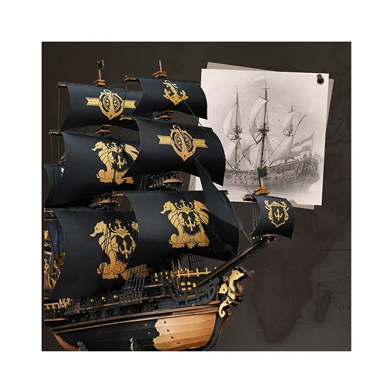 Robotime The Seahorse Barque 3D Wooden Puzzle
