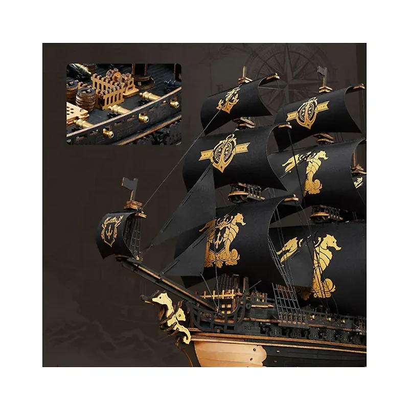 Robotime The Seahorse Barque 3D Wooden Puzzle