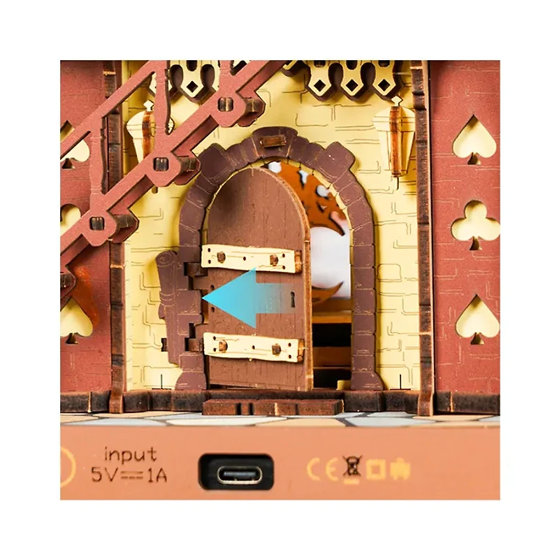 Robotime Cuckoo Brown Clock Mechanical 3D Wooden