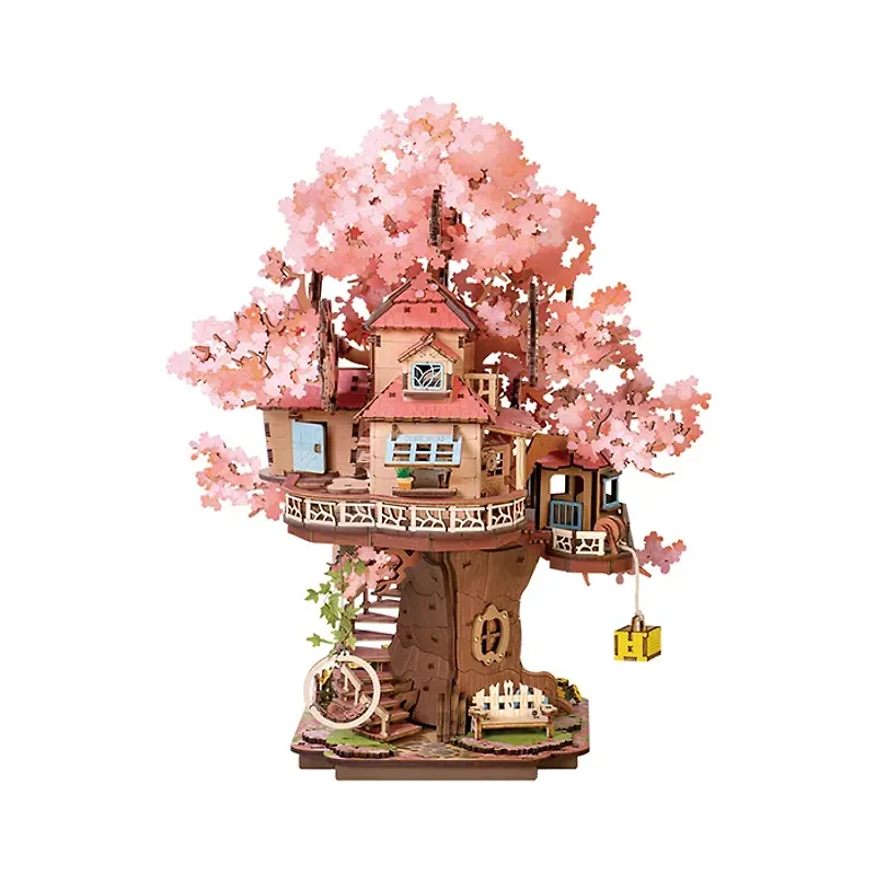 Robotime Sakura Tree House DIY Wooden 3D Puzzle