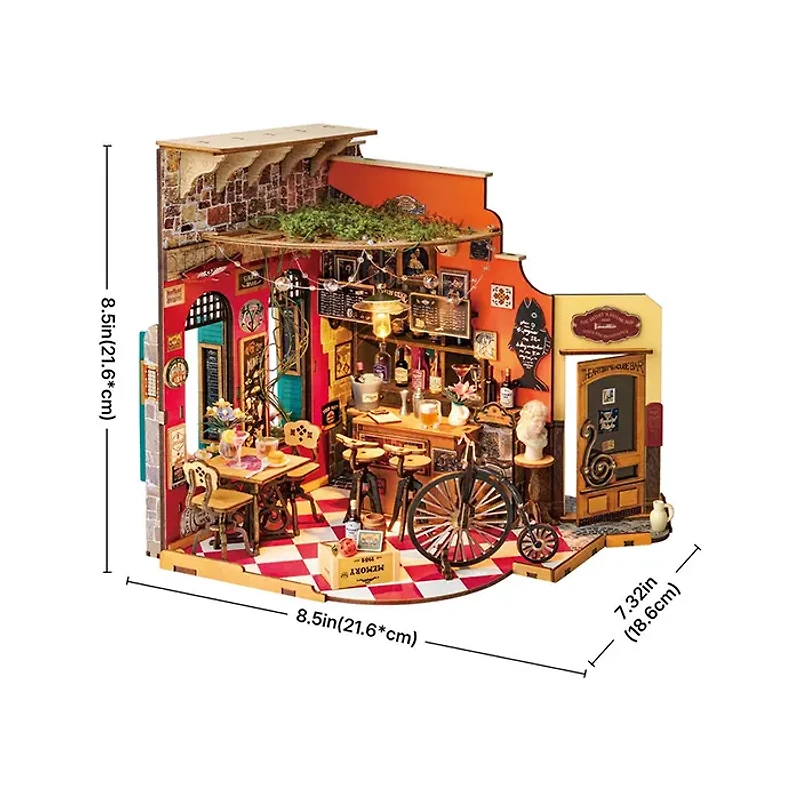 Robotime Cheers Bar & Dining DIY Miniature House