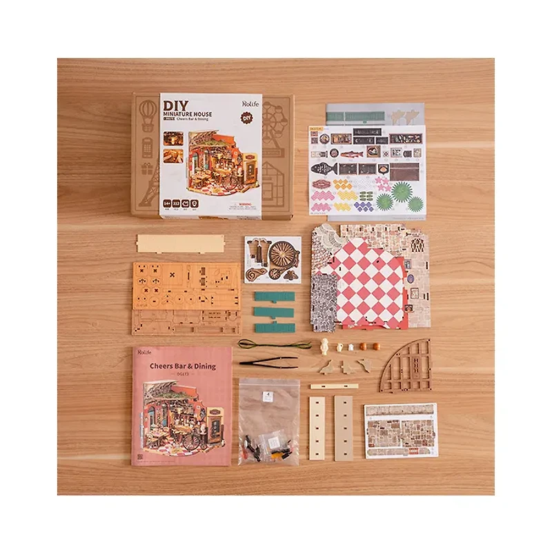 Robotime Cheers Bar & Dining DIY Miniature House