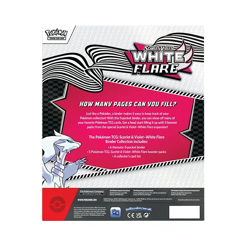 Pokemon TCG Scarlet & Violet 10.5 White Flare Binder Collection