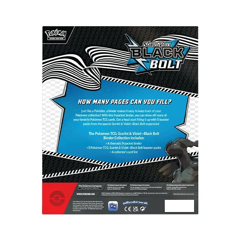 Pokemon TCG Scarlet & Violet 10.5 Black Bolt Binder Collection