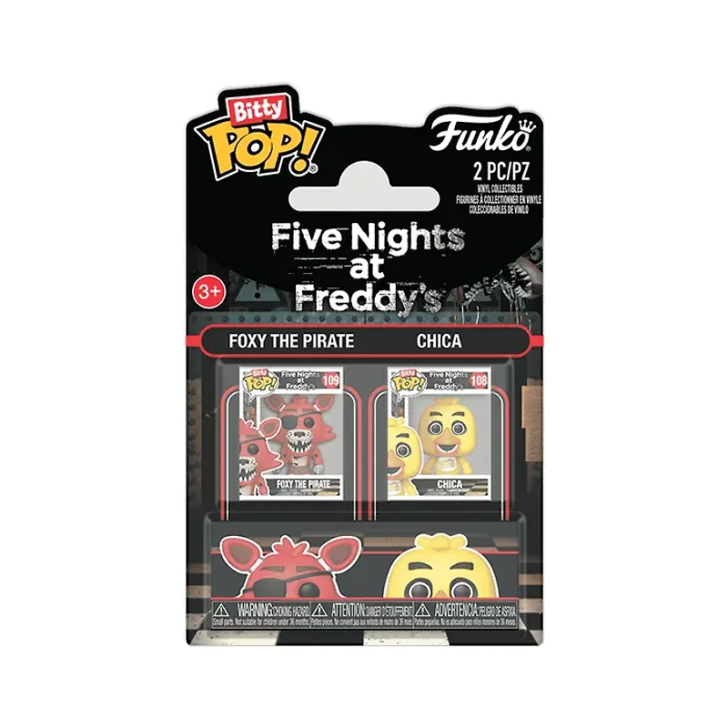 Funko Bitty Pop! Foxy the Pirate & Chica the Chicken 2-Pack