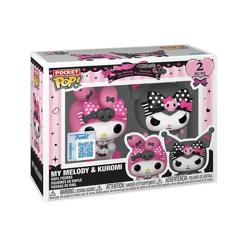 Funko Pocket Pop! My Melody & Kuromi 2-Pack (Anniversary)