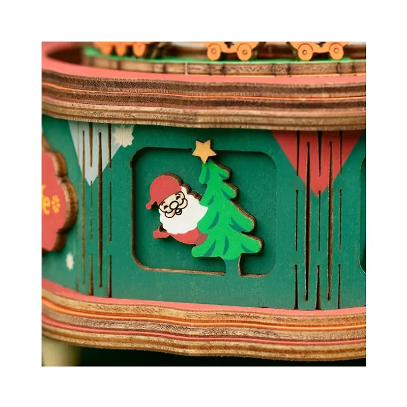 Robotime Rolife Christmas Town Music Box