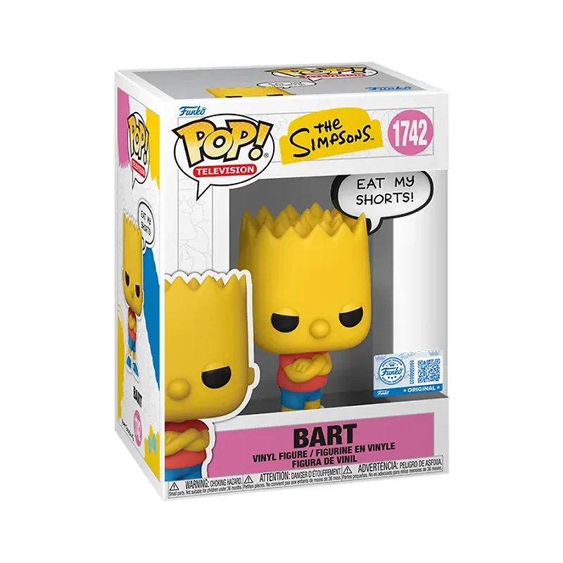 Funko Pop! TV The Simpsons Bart (Eat My Shorts)