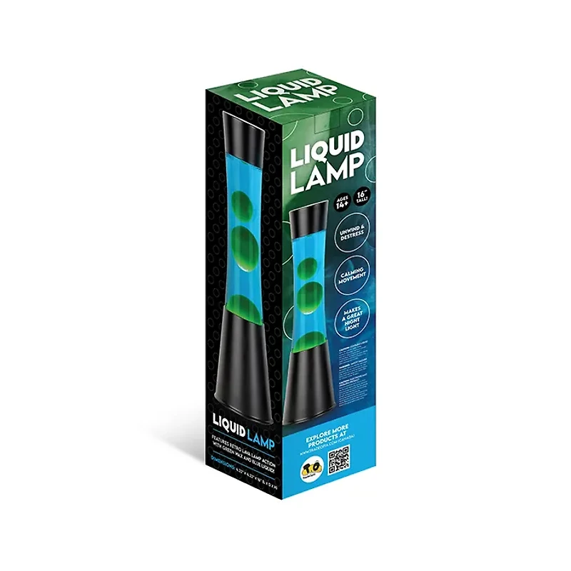 Liquid Lamp Blue Green 16″