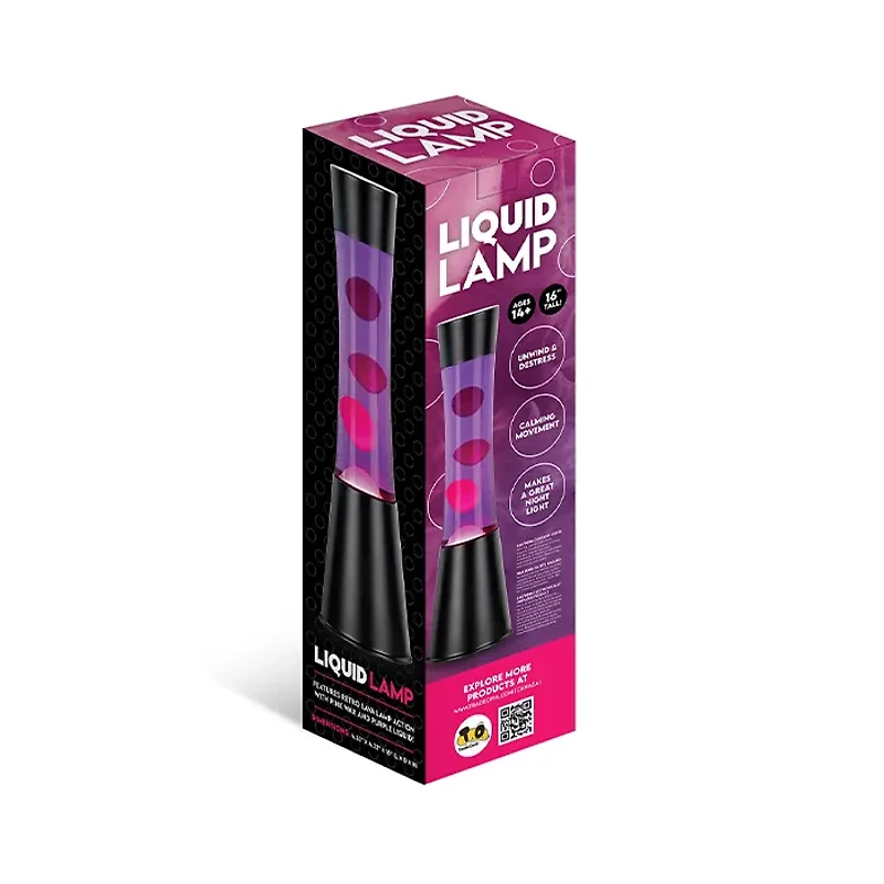 Liquid Lamp Purple Pink 16″