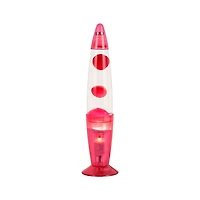 Liquid Lamp Clear Red 13″