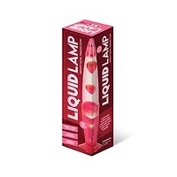 Liquid Lamp Clear Red 13″