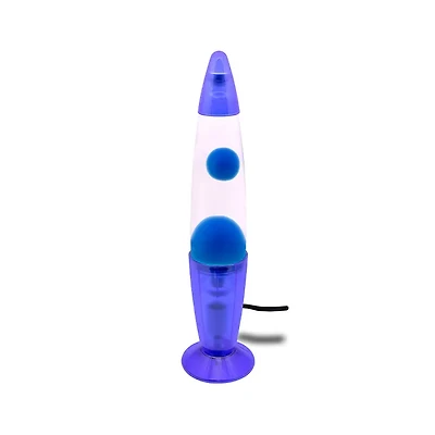 Liquid Lamp Clear Blue 13″