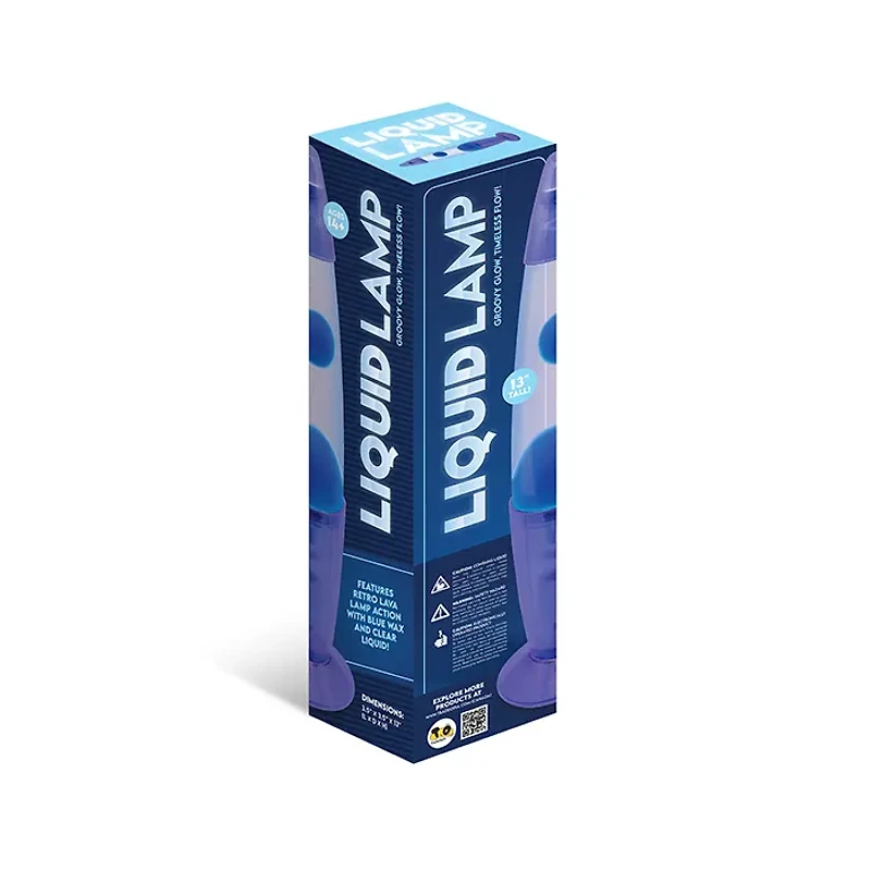 Liquid Lamp Clear Blue 13″