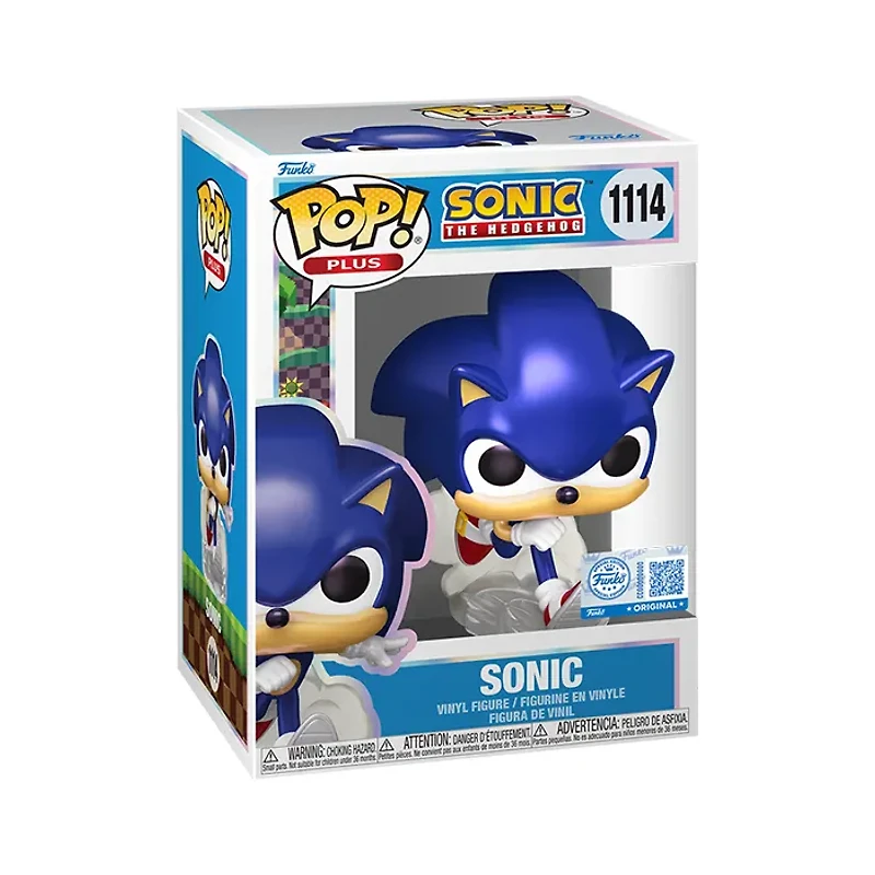 Funko Pop! Games Sonic The Hedgehog Plus Sonic (Pearlescent)